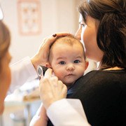 A Baby and her doctor